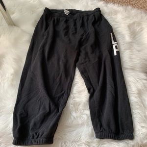 VS Pink Cropped Sweatpants